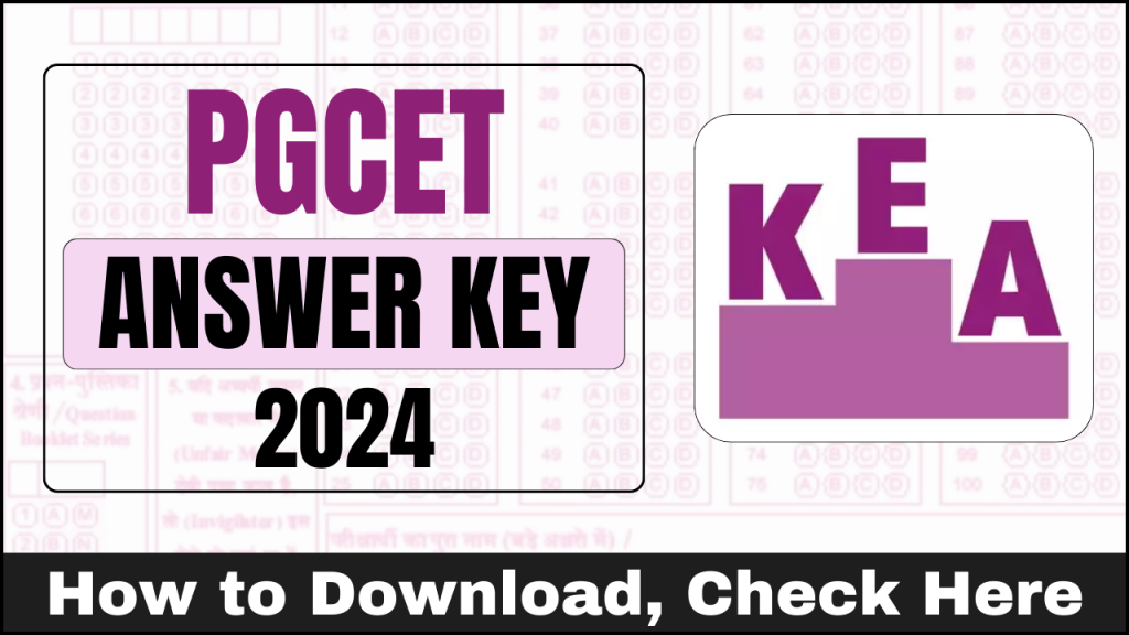 Karnataka PGCET Answer Key 2024